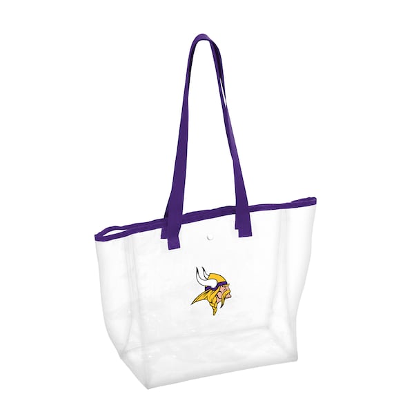 Logo Brands Minnesota Vikings Stadium Clear Tote 618-65P - main